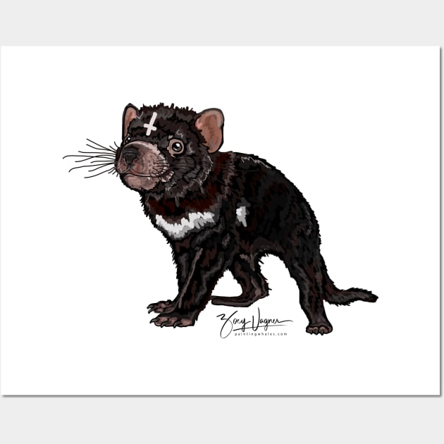 Tasmanian devil Wall Art by painting whales